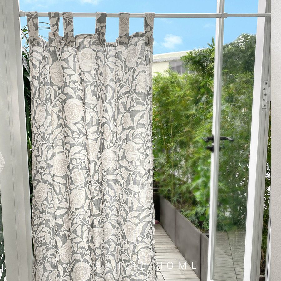 YASHLIE免打孔印花隔断帘