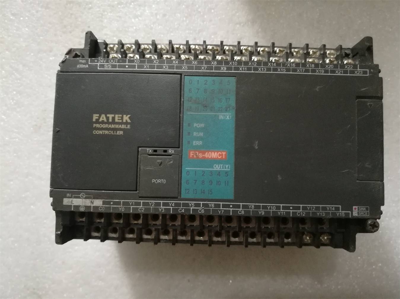 a二手fatek 永宏plc 主机 fbs-40mct 二手实物图议价