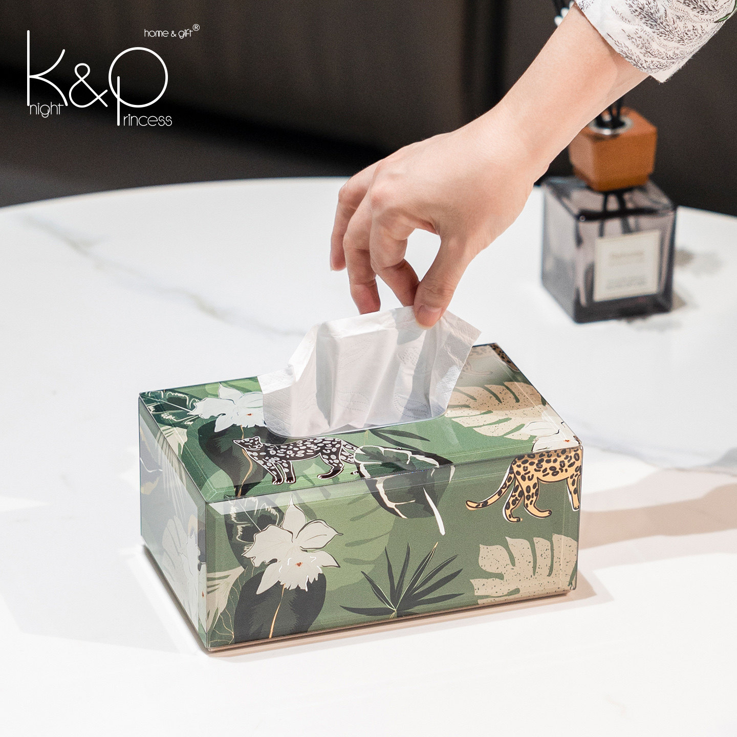 KP轻奢高级感家用客厅纸巾盒