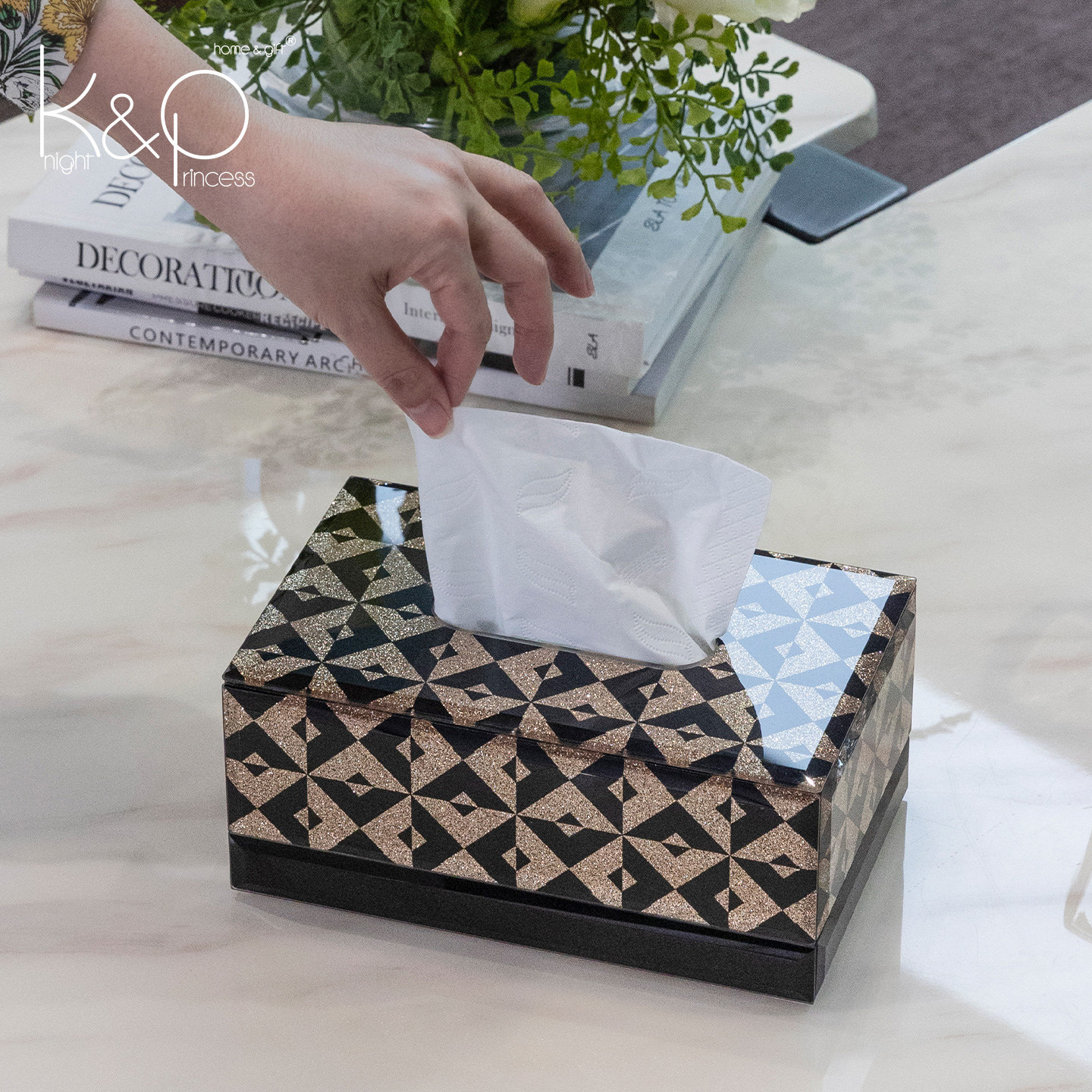 KP轻奢纸巾盒客厅茶几餐桌摆件抽纸盒餐巾收纳盒高档家用擦手纸盒,家居饰品,装饰纸巾盒,淘宝优惠券,粉丝福利购,淘宝优惠卷