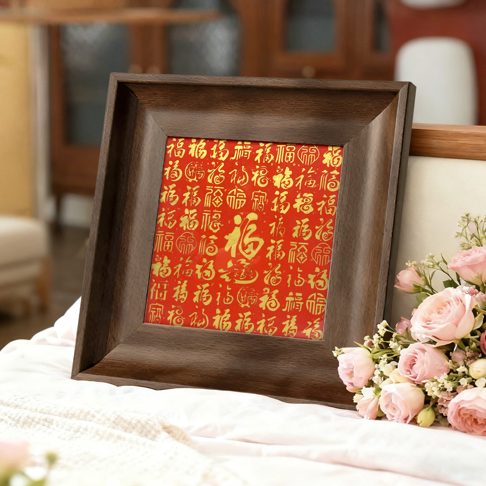 非遗剪纸百福图新中式装饰画客厅喜庆福字春节乔迁吉祥礼物盒摆台,节庆用品/礼品,福字/窗花/窗贴,淘宝优惠券,粉丝福利购,淘宝优惠卷