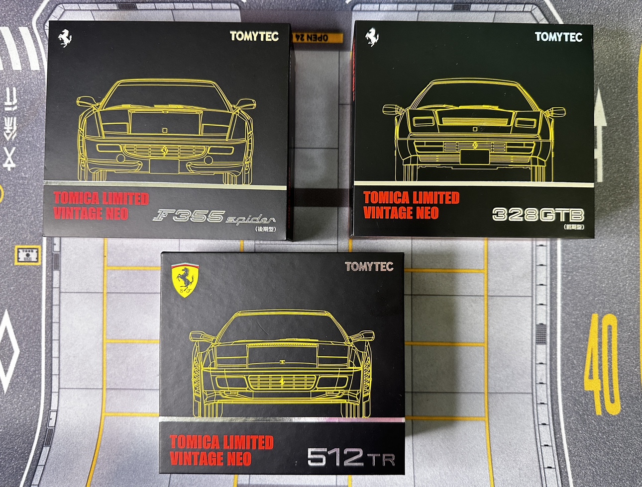 多美卡TOMYTEC TLV法拉利黄色合金车车模全新未拆封不包官方瑕疵