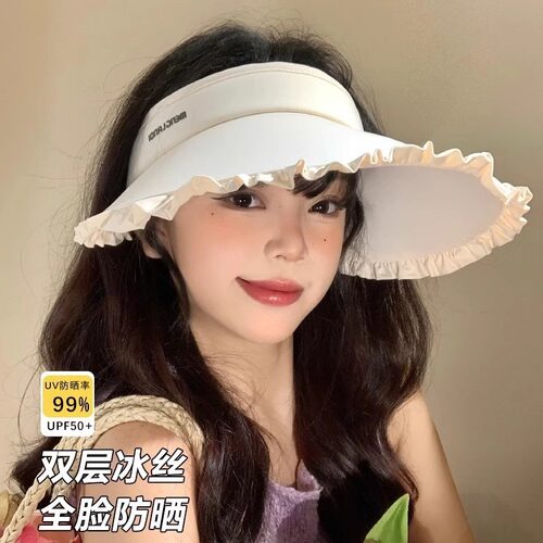 【美美哒专享】夏季大帽檐发箍式遮阳帽户外防紫外线太阳帽子潮