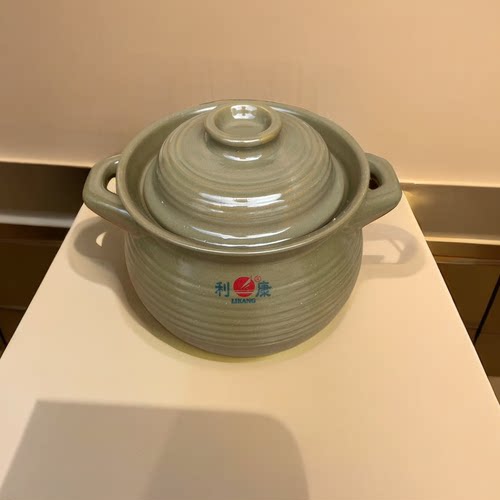 利康砂锅炖锅陶瓷煲汤煎药耐高温家用明火煲汤特大号容量14升包邮 - 封面