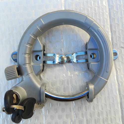 日本自行车防盗锁马蹄锁后轮锁蟹钳锁2把钥匙锁复古车安全锁国产