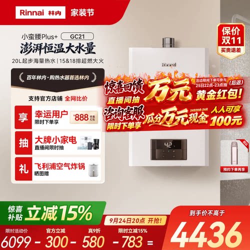 林内鲸吨吨GC21高性能恒温大水量