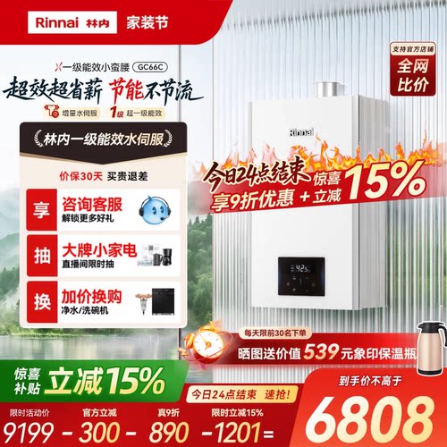 [新品]林内一级能效小蛮腰水伺服
