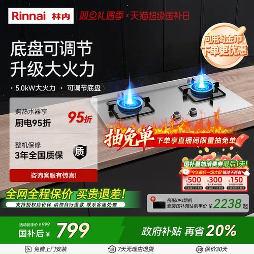 Rinnai/林内大火力燃气灶