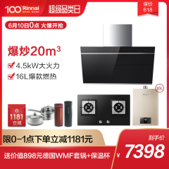 Rinnai/林内NMW21J+2E01M+JSQ31-C05侧吸油烟机烟灶热新品套装