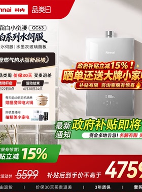 【小蛮腰MAX增量】林内燃气热水器升级增量水伺服GC63家用天然气