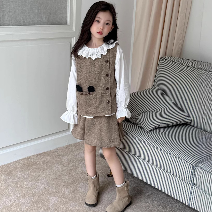 乔伊思童装女童娃娃领衬衫春装