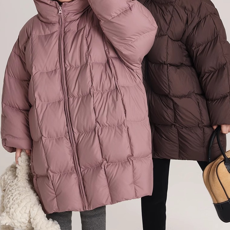 乔伊思童装女童中长款羽绒服冬季