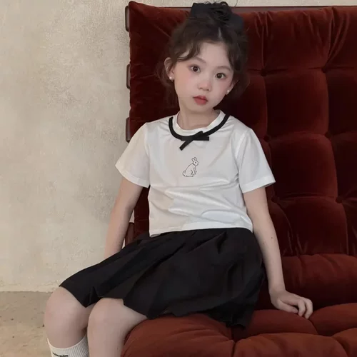 乔伊思童装女童短袖套装夏季