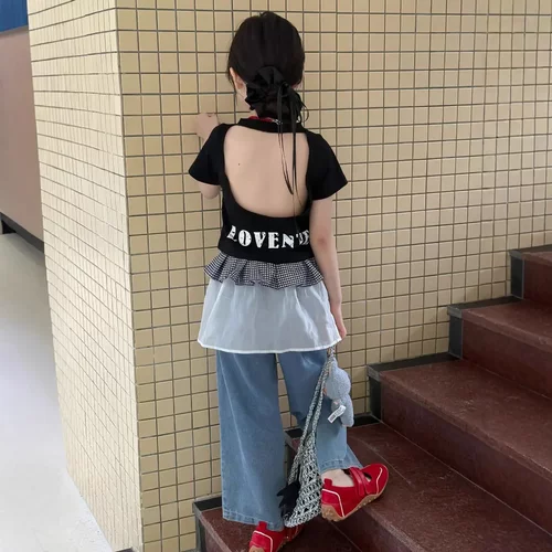 乔伊思童装女童短袖t恤夏季新款