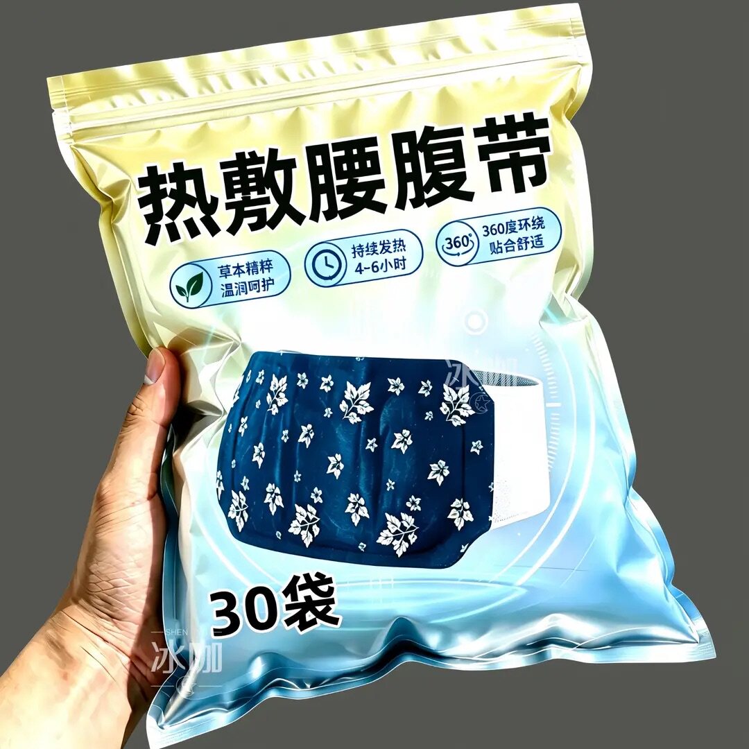 【燃烧水桶腰】耗脂热敷暖宫防寒