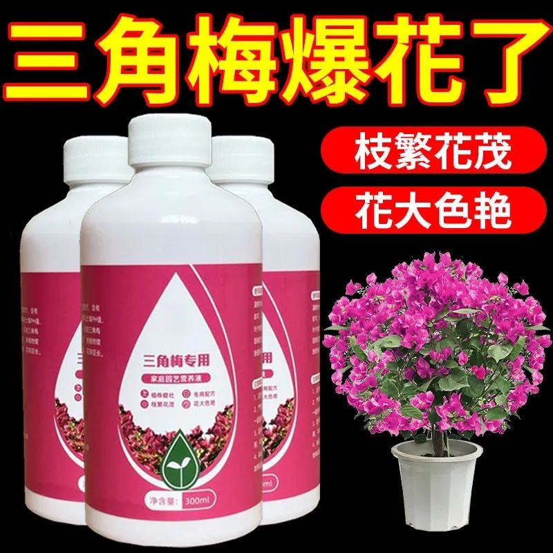 【半价抢】三角梅肥料专用肥植物营养液梅花家用花卉养花促开花-封面