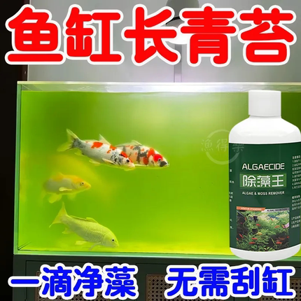 鱼缸除藻去苔剂除青苔不伤鱼去除绿水褐藻丝藻绿藻丝藻清除剂