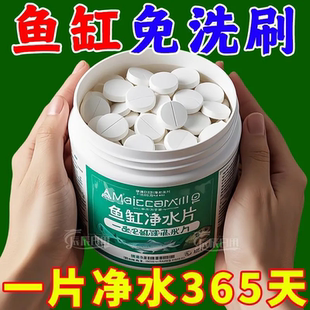 鱼缸净水片澄清澈净化水质除臭去腥鱼缸水族箱鱼池清水养鱼净水剂