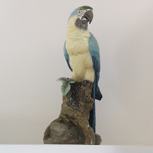 Lladro雅致陶瓷进口手工瓷器客厅书房装 饰摆件礼品鹦鹉8388