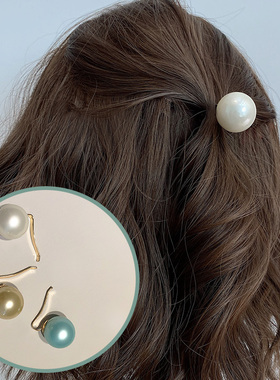 SWEETER*韩式进口珍珠马尾扣丸子插针发插马尾钩发簪发饰精致