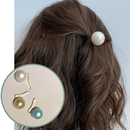 SWEETER*韩式进口珍珠马尾扣丸子插针发插马尾钩发簪发饰精致