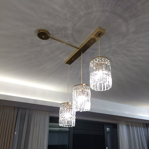 吊灯移位器铜本色铬色