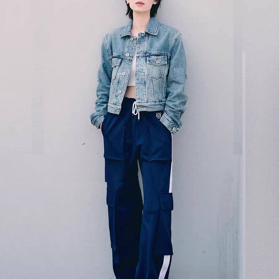 牛仔外套夹克上衣休闲裤套装女