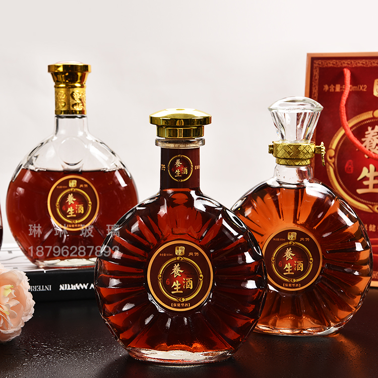 热销xo洋酒瓶玻璃瓶一斤装红酒瓶养生酒瓶葡萄酒瓶红酒瓶自酿酒瓶