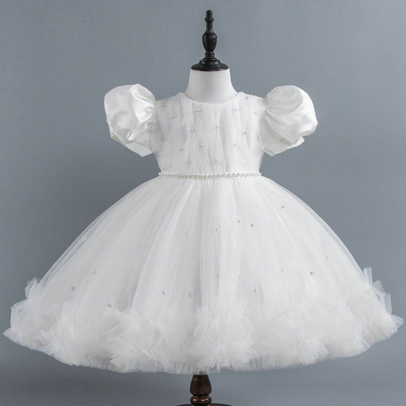 1岁2宝宝周岁礼服生日宴连衣裙3小童装女孩蓬蓬纱裙婴儿公主裙子
