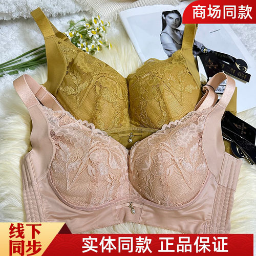 六月玫瑰专柜正品8461B氧塑乳通宝内衣五排扣无钢圈厚杯侧收文胸