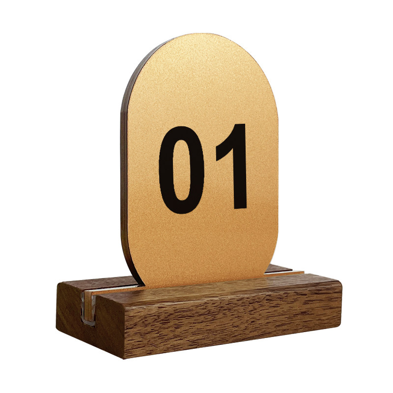 桌号牌桌牌立式餐饮点餐号码台号牌亚克力等餐取餐叫号立牌定制餐