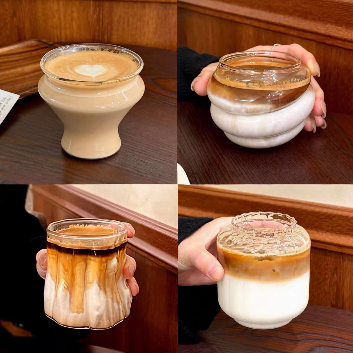 咖啡杯澳白杯拿铁果汁杯鸡尾酒杯