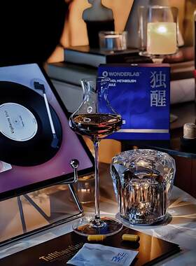 法式浪漫玻璃高脚香槟杯ins风鸡尾酒杯起泡酒杯闻香杯白葡萄酒杯