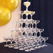 香槟塔玻璃杯婚礼酒杯塔庆功宴酒店酒杯放置庆祝宴香槟杯欧式 酒塔