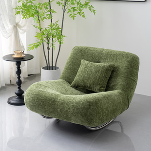 毛毛虫懒人沙发摇摇椅阳台家用单人休闲躺椅客厅可睡觉坐睡两用椅