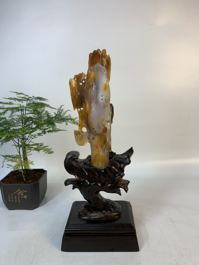 缅甸树化玉摆件