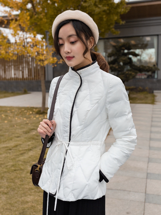 女冬季2024新款爆款文艺小个子羽绒棉服棉袄加厚收腰棉衣时尚外套
