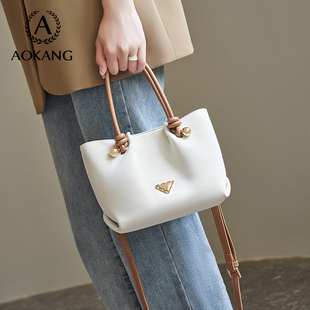 奥康手提包2025新款 包包高级感单肩包大容量托特包通勤女包斜挎包