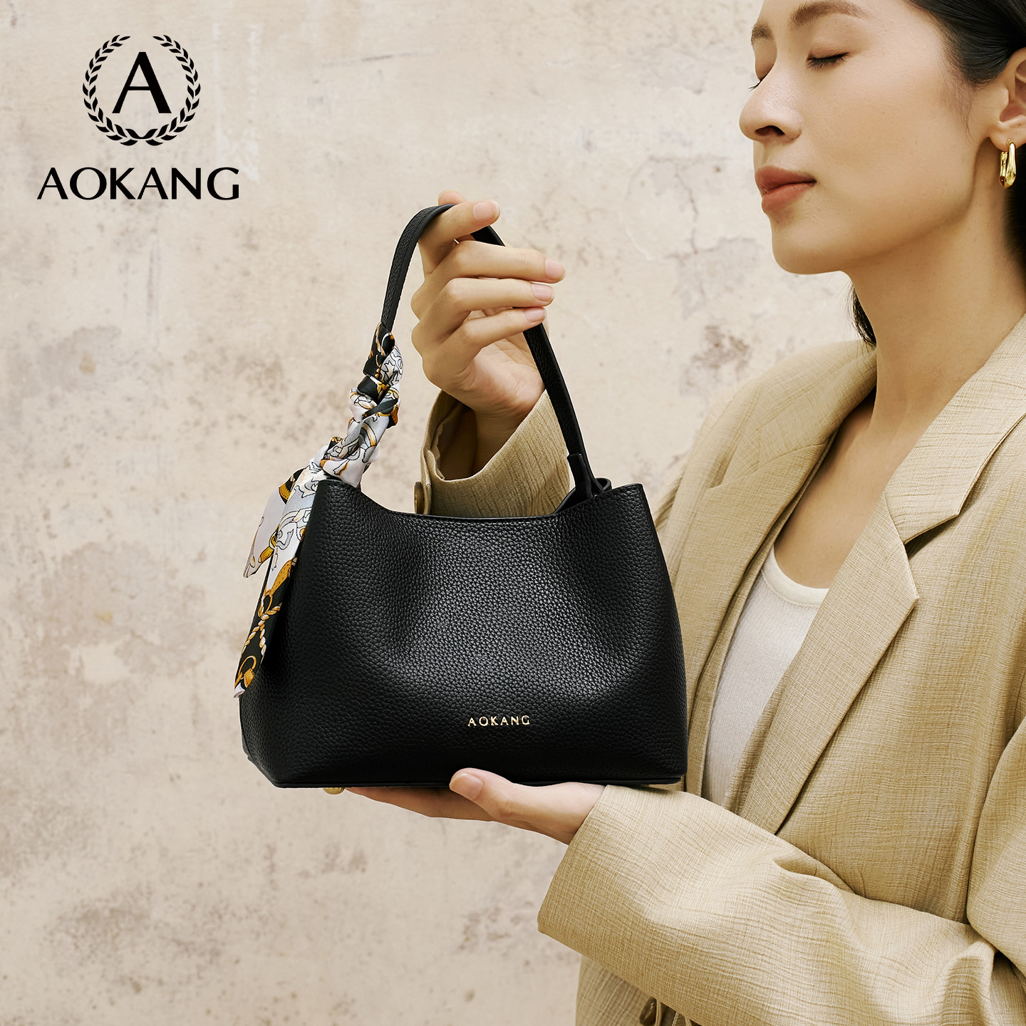 奥康托特包2026新款手提包女款水桶包大容量单肩包百搭通勤斜挎包,箱包皮具/热销女包/男包,通用款女包,淘宝优惠券,粉丝福利购,淘宝优惠卷