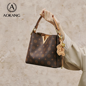 奥康水桶包女2026新款 大容量手提包妈妈单肩包女款 斜挎包新年礼物