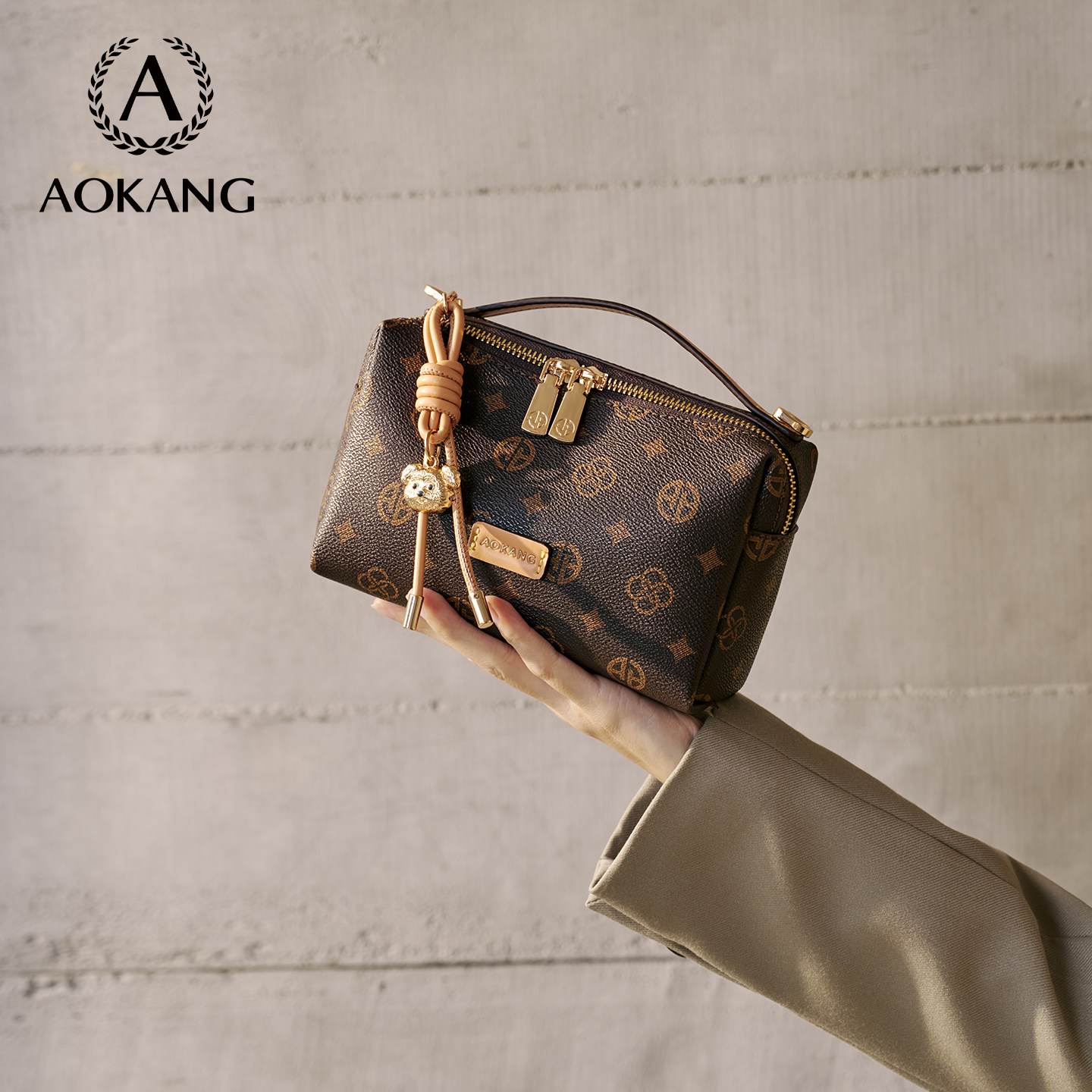 奥康小方包2026新款大容量单肩包质感通勤包女式斜挎包手提小拎包,箱包皮具/热销女包/男包,小方包,淘宝优惠券,粉丝福利购,淘宝优惠卷