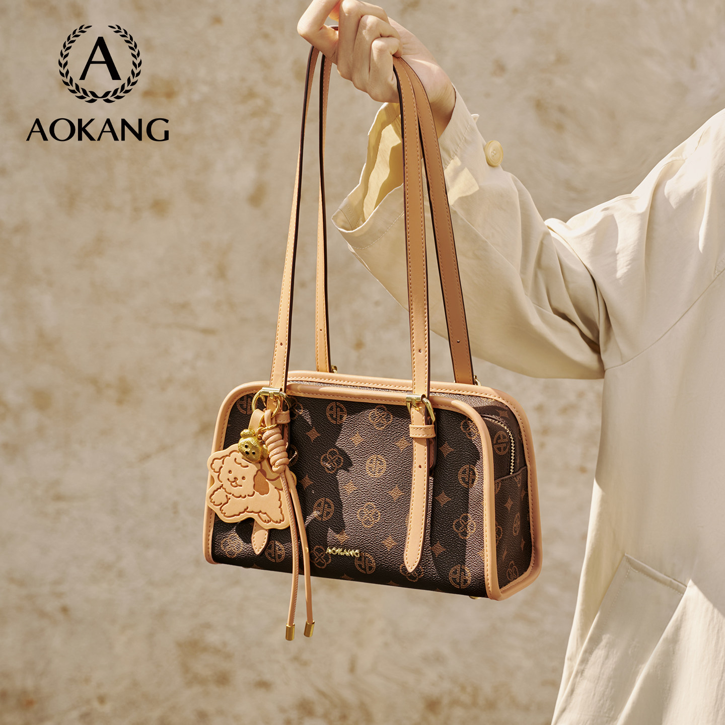 奥康腋下包2026新款包包老花通勤大包2025高级单肩包大容量手提包,箱包皮具/热销女包/男包,通用款女包,淘宝优惠券,粉丝福利购,淘宝优惠卷