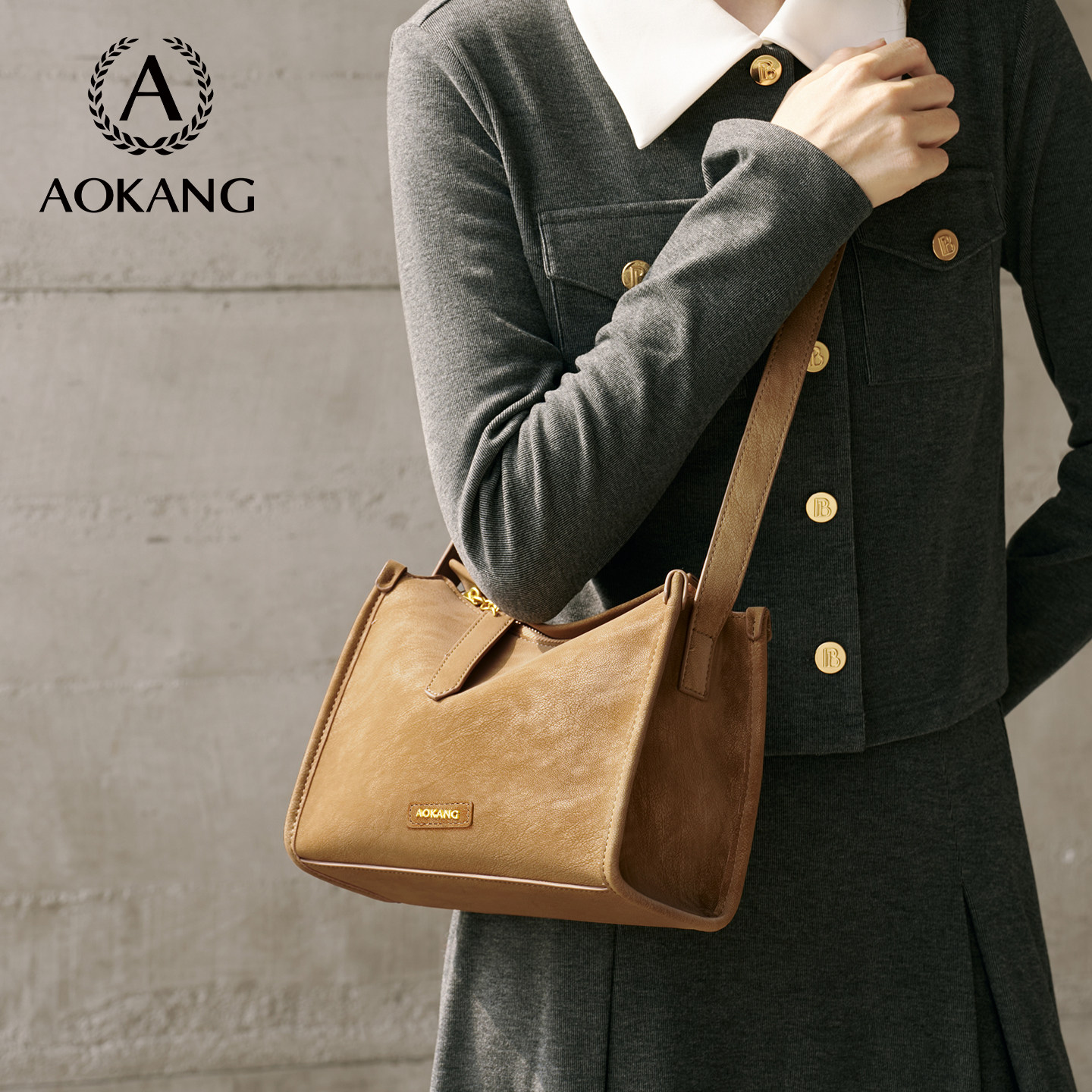 奥康枕头包2026新款包包高级单肩上班大包大容量通勤包女式斜挎包,箱包皮具/热销女包/男包,通用款女包,淘宝优惠券,粉丝福利购,淘宝优惠卷