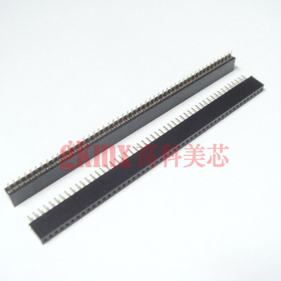 高科美芯 单排座1X50单排母座50芯 50PIN直针间距1.27mm 2元/PCS