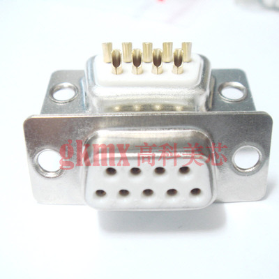 高科美芯 连接器 接插件DB9孔 白胶母头焊线  2元/PCS