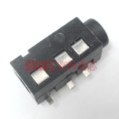 黑色 耳机插座 一个 贴片耳机插座3.5MM 4脚 音频插座PJ 320D