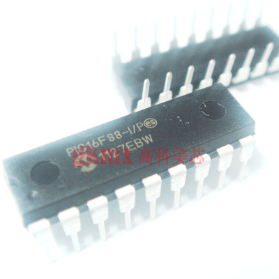高科美芯 单片机PIC16F88-I/P DIP18 微控制器7KB 闪存 55元/PCS