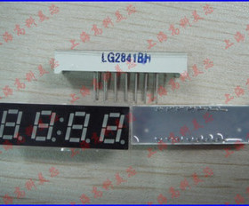 数码管LG2841BH（共阳红色7段4位）12脚 间距0.28mm 3.5元/PCS