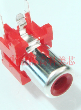 音频视频莲花座AV RCA-105A 座单孔焊接式接插口3脚弯脚  1元/PCS