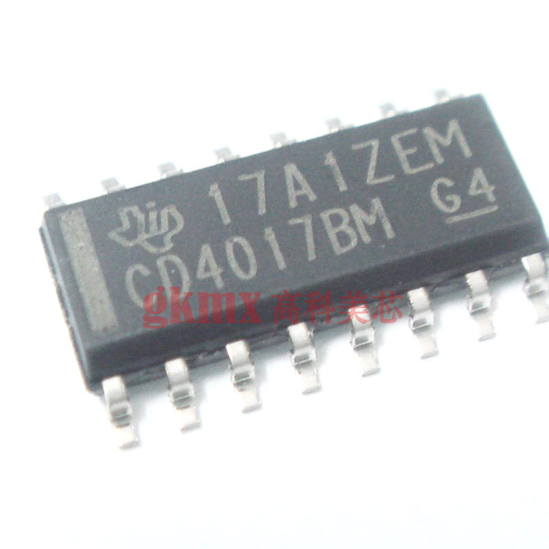 高科美芯 IC集成电路CD4017  SOP16贴片 计数器 1.5元/PCS